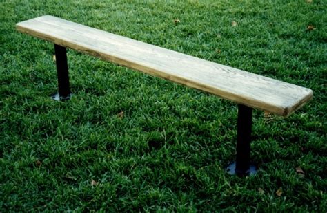 wooden players benches